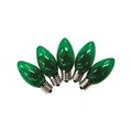 Holiday Bright Lights Holiday Bright Lights 9760919 C9 Christmas Light Bulbs; Green; 1 in. - 25 Lights 9760919